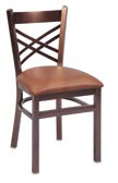 Metal Cross-Braced Back Chair and Stool Seating · CMCH-PEUHX5