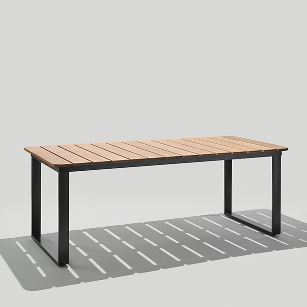 Steel Open-Slat Back Table · CMTB-677CES