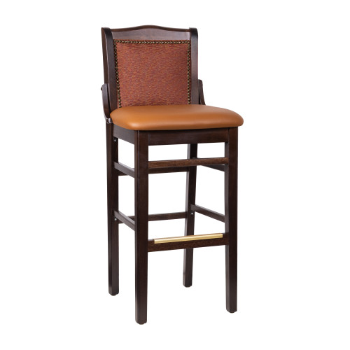 Metal Traditional-Rail Back Bar Stool · CMBS-NYGTVV