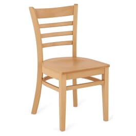 Wood Horizontal-Rail Back Chair · CMCH-62UNSE