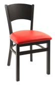 Metal Closed-Panel Back Chair and Stool Seating · CMCH-5BM293