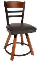 Wood Open-Slat Back Chair and Stool Seating · CMCH-QS8DF7