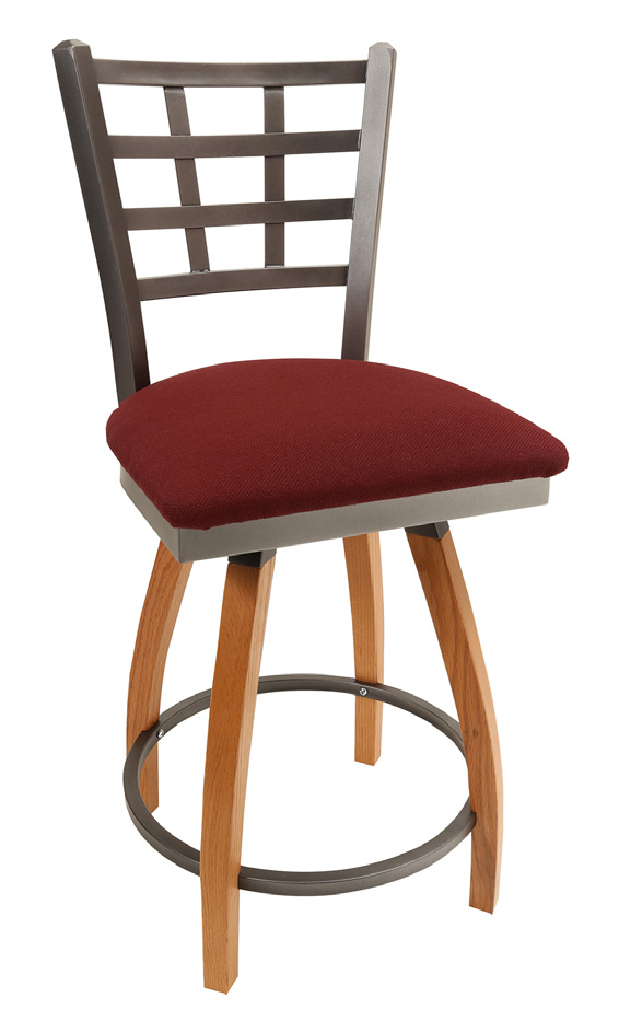 Wood Interlaced-Panel Back Chair and Stool Seating · CMCH-7MKT7J